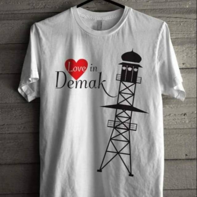 Kaos Oleh-Oleh Khas Demak | Baju Souvenir Kota Demak - I Love Demak