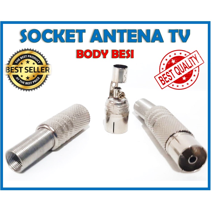 Socket Antena TV Bodi Besi