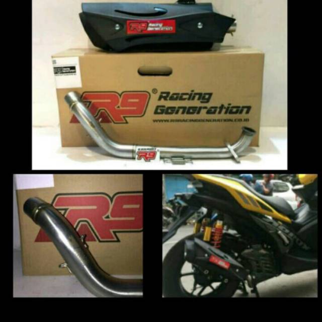 Knalpot R9 Misano Yamaha Aerox 155