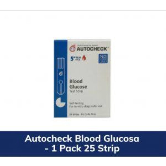 AUTOCHECK STRIP GULA DARAH Isi (25) Strip / Alat test Gula Darah