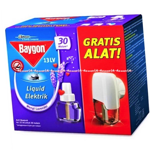 Baygon Liquid Elektrik Wangi Lavender 30 malam Obat Nyamuk Colok Wangi Lafender 30Malam Obat Nyamuk Listrik Cair Model Colokan Baigon Bay Gon