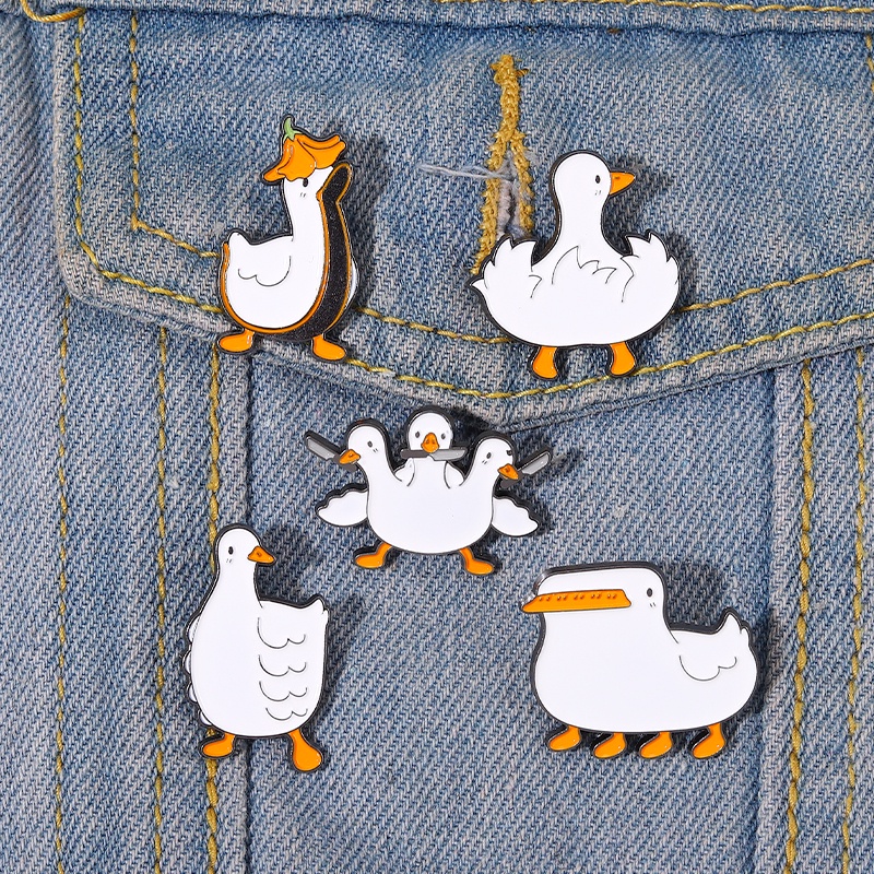 Bros Pin Enamel Bentuk Bebek Untuk Aksesoris Pakaian