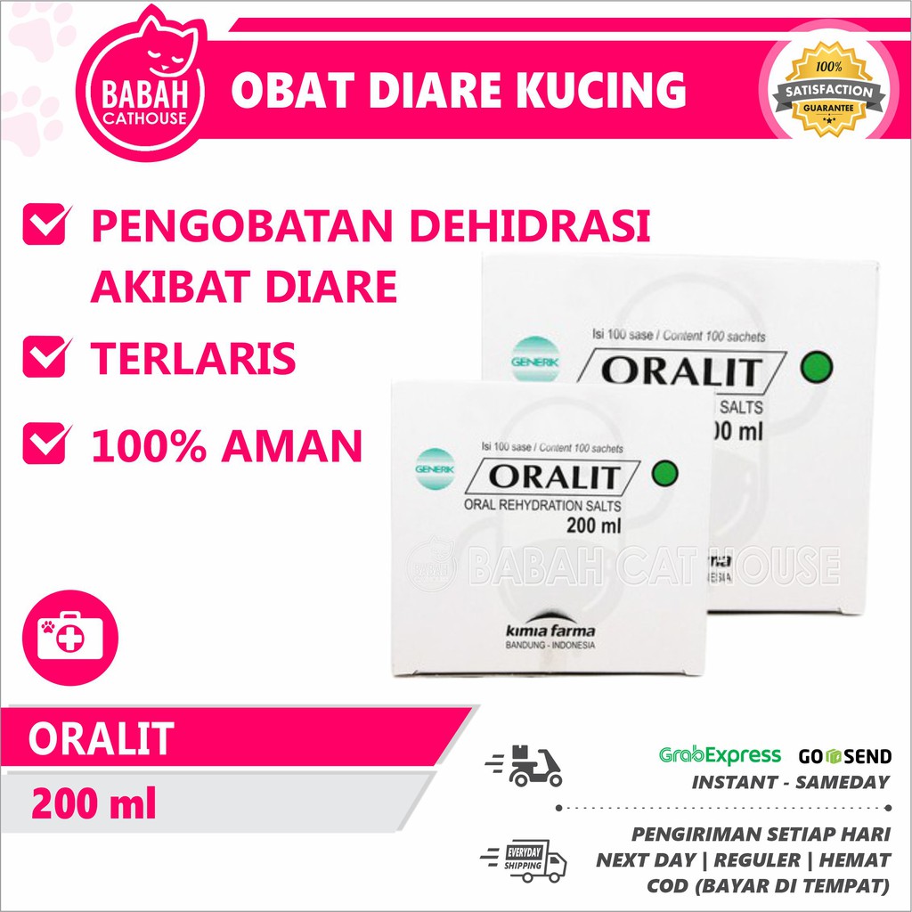 READY ORALIT Obat Kucing Diare Anjing Mencret Kitten Anak Lemas Sachet Ampuh Untuk Perawatan Hewan