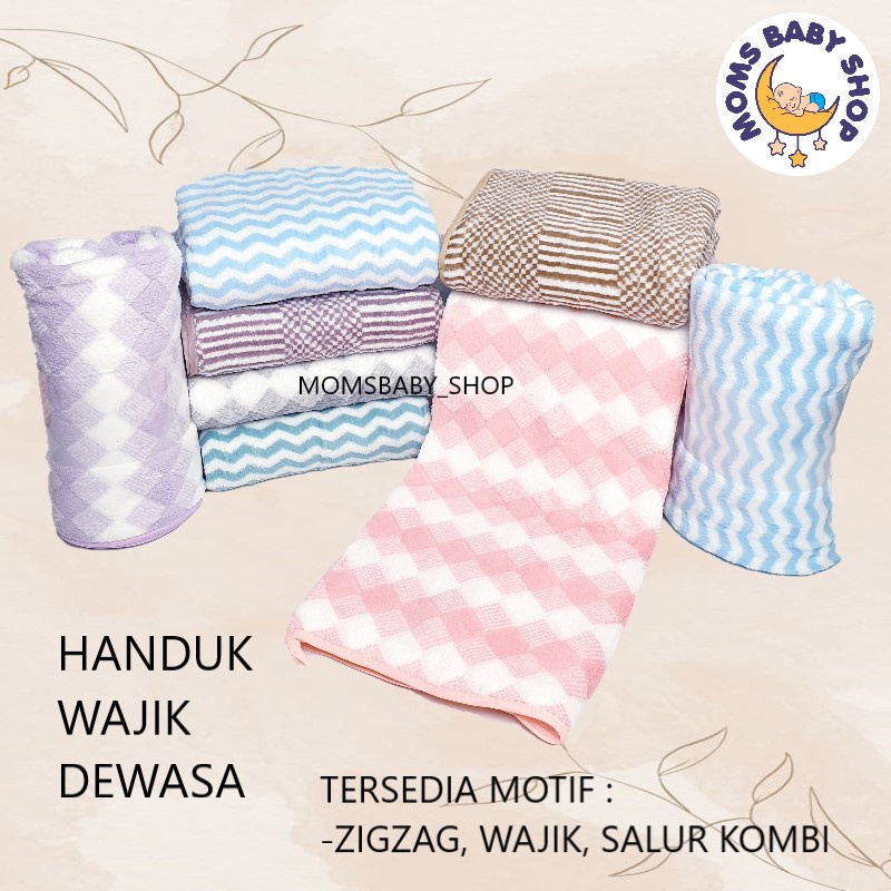 MOMS_ Handuk WAJIK Microfiber Dewasa ukr 70 x 140 / Handuk Mandi Jumbo