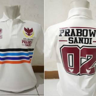 PROMO Kaos  kerah  Baju Polo Prabowo Terbaru Shopee 