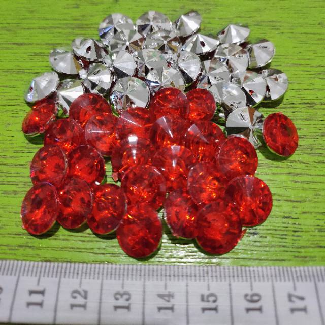 KANCING KRISTAL 12MM 12PCS