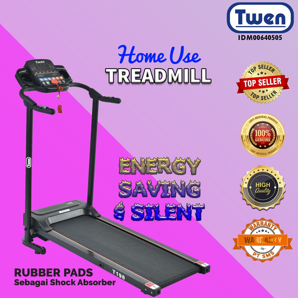 Treadmill Listrik Twen T198 New Arrival - Treadmil