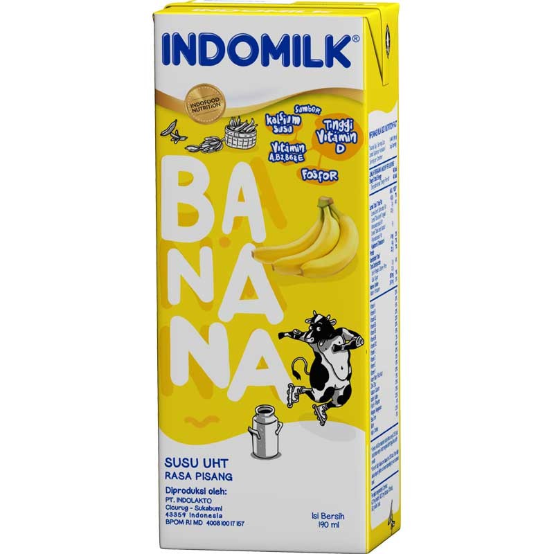 

Indomilk Susu UHT Rasa Banana 190 ml