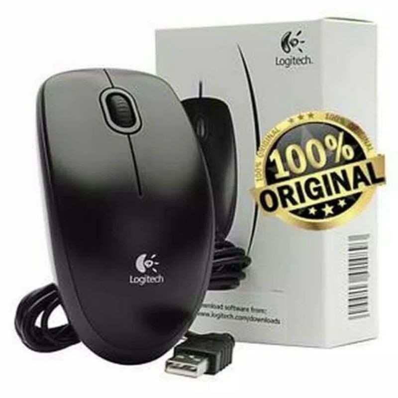 Mouse Usb Logitech B100 Original Garansi Resmi Logitech Indonesia