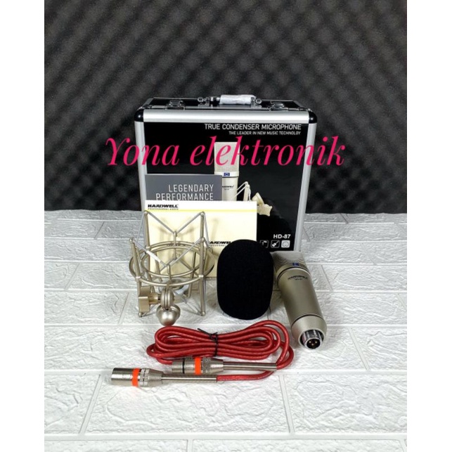 Mic podcast Hardwell HD 87 Mic studio recording condenser