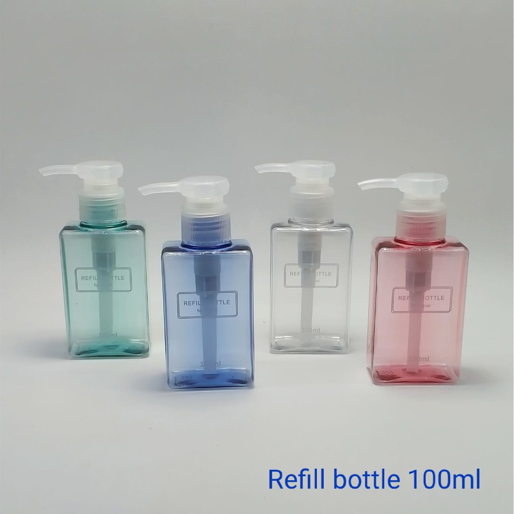 [WS] Travel Botol  Set 5 in 1 / Botol Plastik Kosong / Kosmetik Spray Mini Kecil Cocok Untuk Berpergian