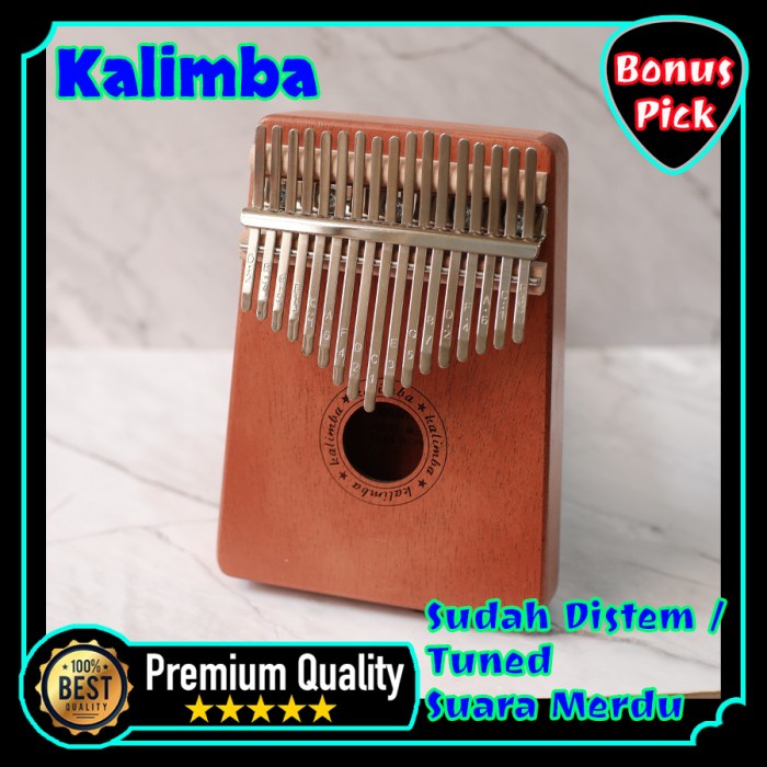 Kalimba Gecko Alike 17 Tuts, Piano Jari, Alat Musik Petik Jari