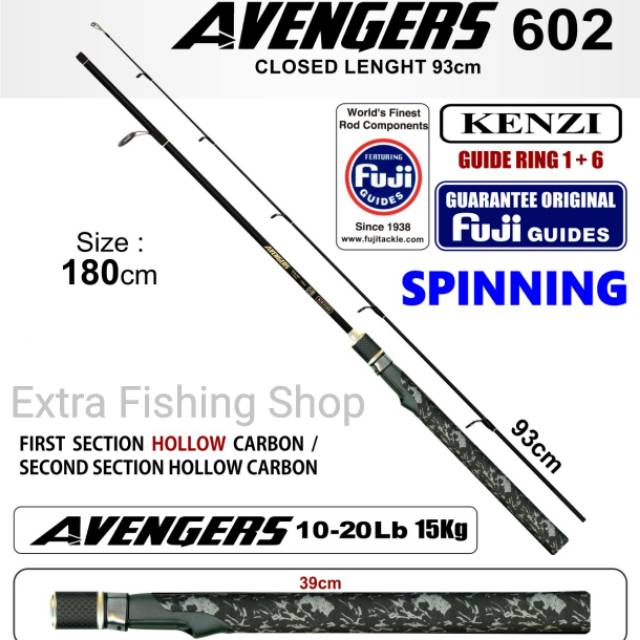 JORAN KENZI AVENGERS 180CM 10-20LB CINCIN FUJI