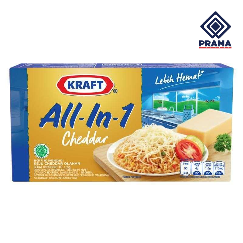 

KRAFT CHEDDAR ALL IN 1 165GR