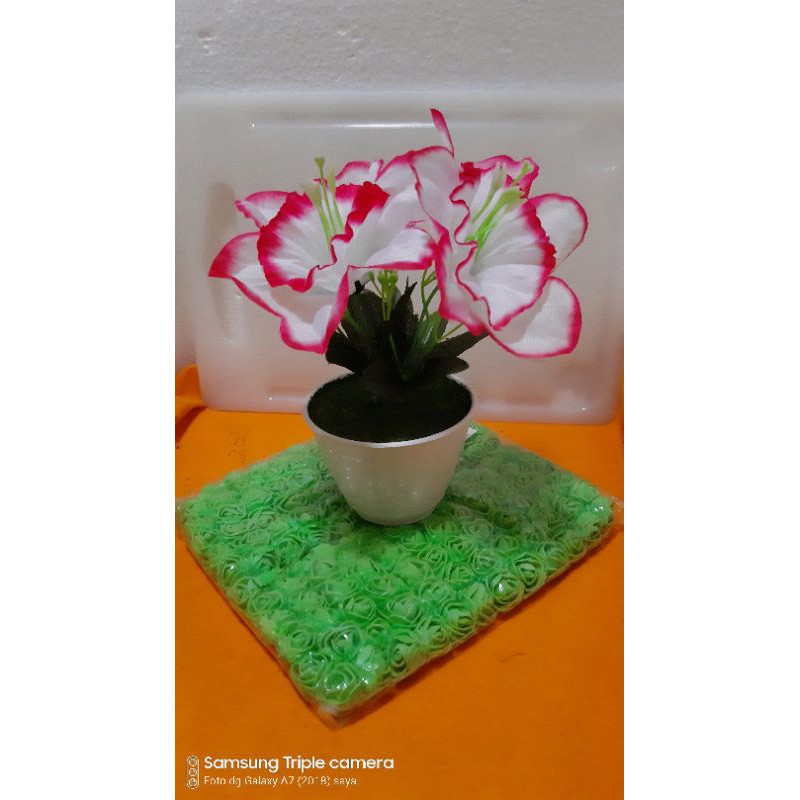 bunga sepatu list warna bunga artificial bunga meja bunga murah pot bunga
