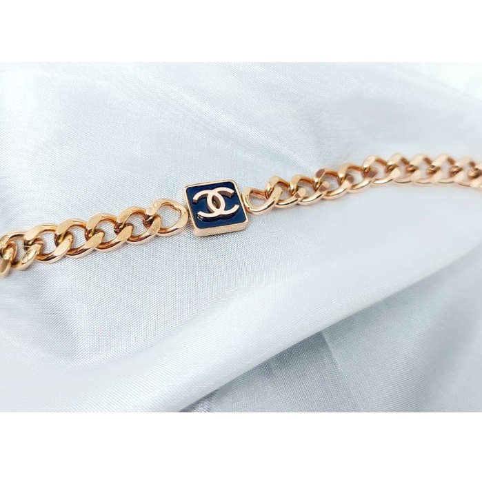 GELANG TITANIUM  RANTAI SISIK NAGA BESAR WANITA CC ANTI KARAT GL403