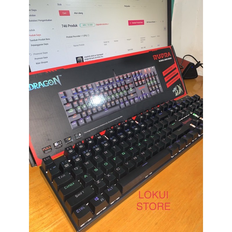 Keyboard gaming REDRAGON RUDRA K-556 mechanical redragon rudra gaming