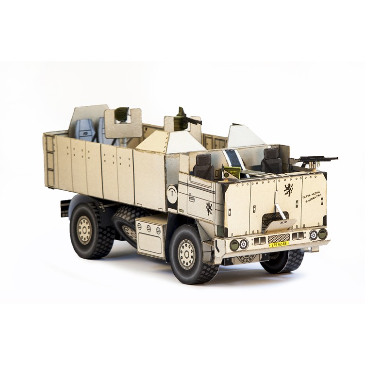 DIY Papercraft Kertas Pola Mobil Taktik Militer Tatra SOT 1-43
