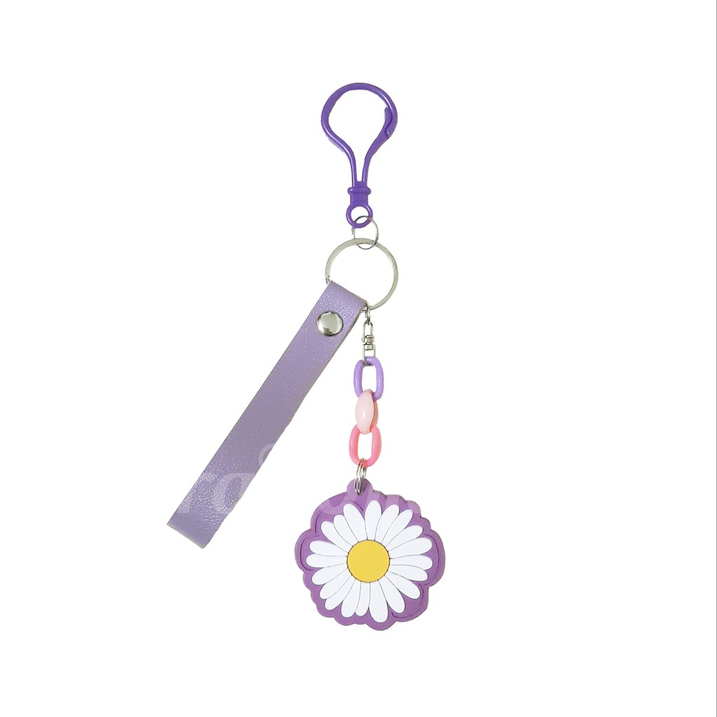 Shifra Tas Laptop Jinjing Tenteng Kantong Bunga Daisy Kombinasi Key Chain