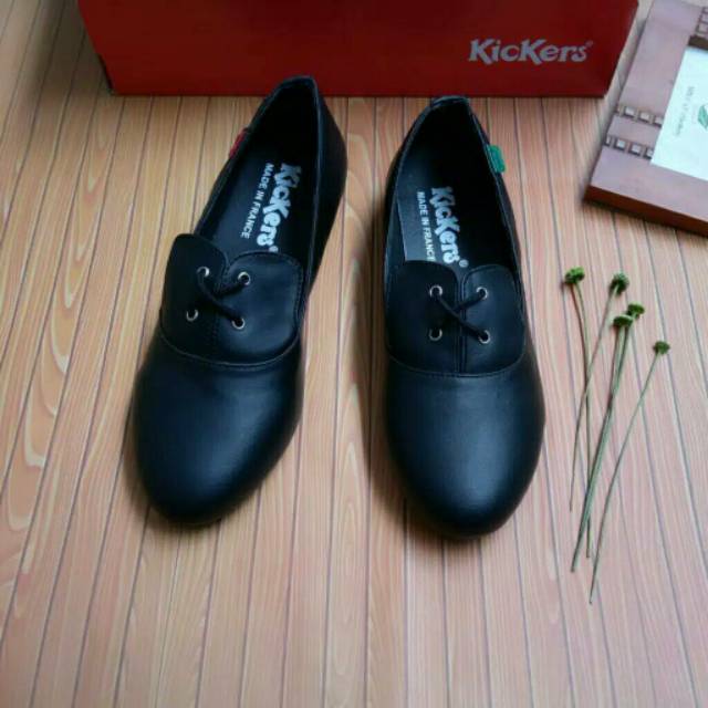 Sepatu Cewek Wanita Kickers Casual Santai Formal Slip On Flat Murah Kerja Sekolah Dinas Kantor ..,..