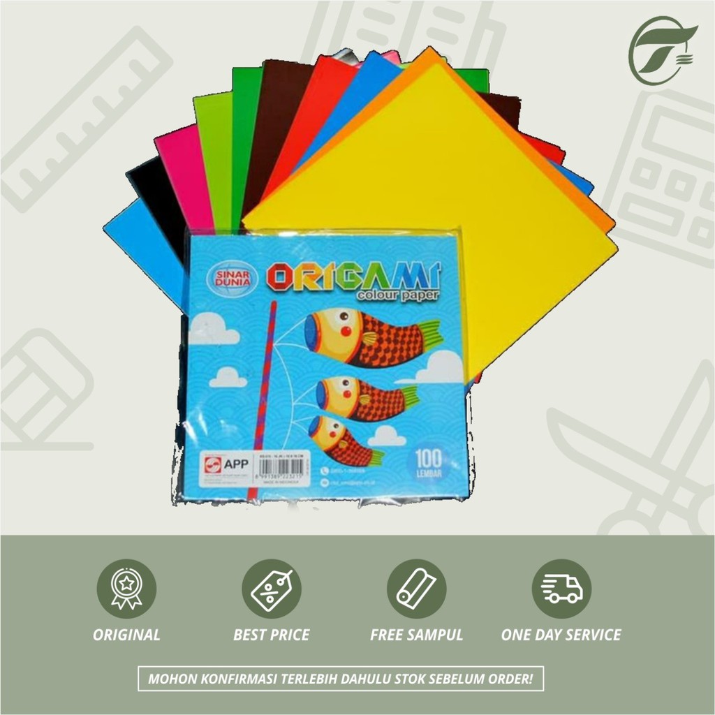 

KERTAS LIPAT / ORIGAMI PAPER 100 LEMBAR SINAR DUNIA