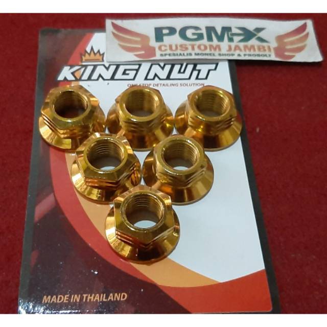 Mur Probolt 19mm New Model Gold Kingnut Original Thailand
