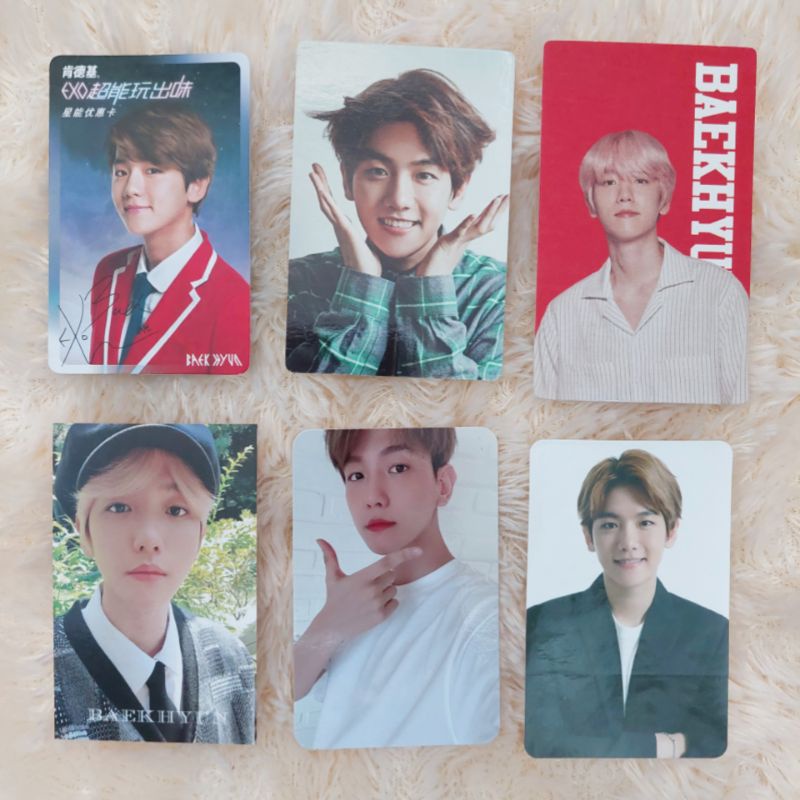 EXO BAEKHYUN PHOTOCARD PC KFC NATURE REPUBLIC SEASON GREETINGS 2015 2020 SG 15 SG 20 NATURE REPUBLIC