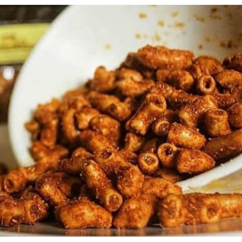 

makaroni bantet rasa original, pedas dan extra pedas