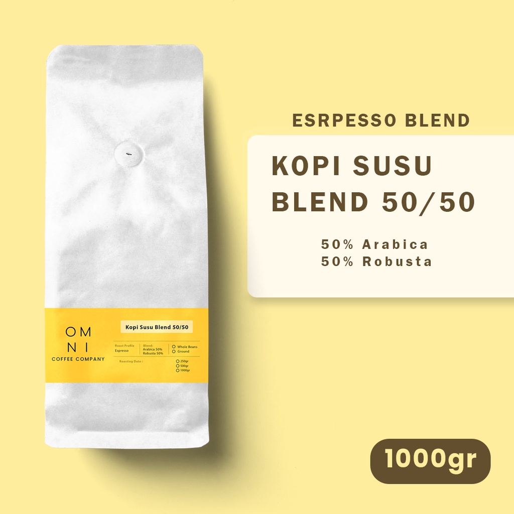 

Kopi Susu Blend 50/50 1kg (Biji / Bubuk)