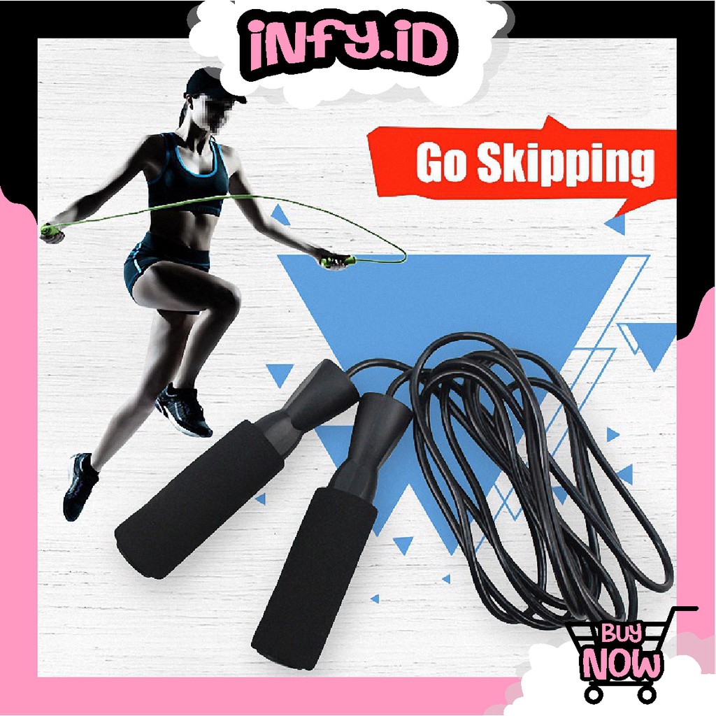 INFY -  R488 SKIPPING SPEED ROPE LOMPAT TALI JUMP ROPE FITCOACH