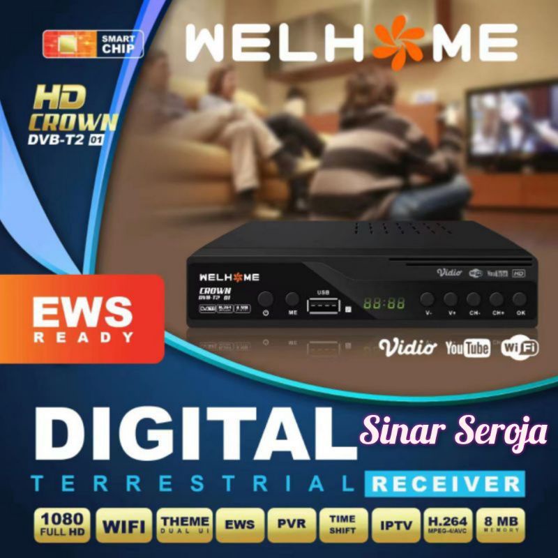 Set Top Box STB MYVO STAR WELHOME CRWON DVB-T2 Digital Receiver Dongle Youtube