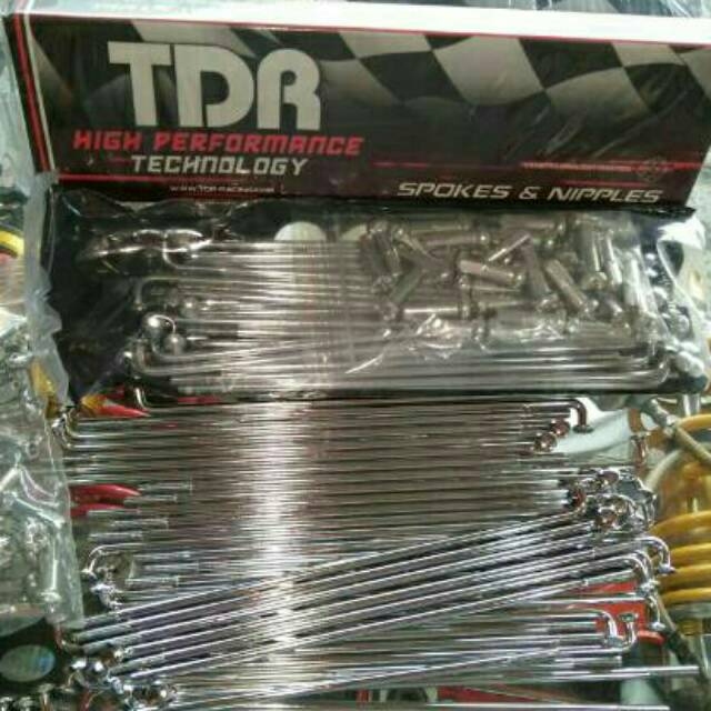 Jari jari TDR 184 172 164 159 157 154 130 120 89 Ruji jari jari TDR RACING KROM SPOKER TDR ring 14 ring 17 ring 18