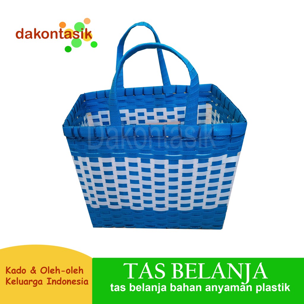 dakontasik - Tas Belanja Pasar Minimarket anyaman plastik