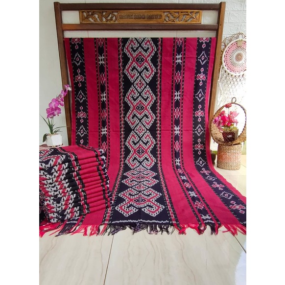 Kain Tenun Toraja Merah Gold Tenun Toraja Kain Toraja Sarung Toraja