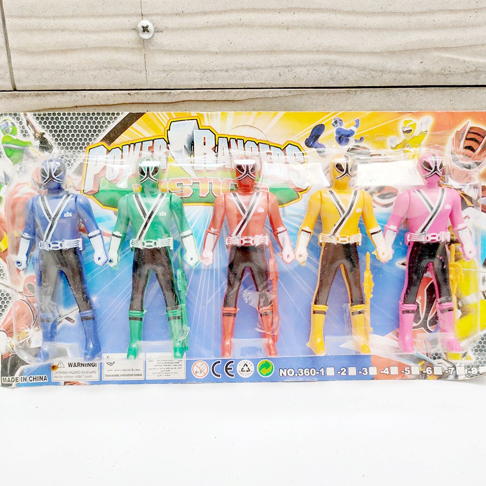 Power Super Rangers 15x28cm Mainan Mini Action Figure Superhero