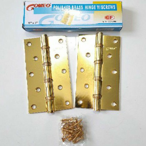 Engsel Pintu 5inch Kuning / Engsel Tebal Jendela (H8131)