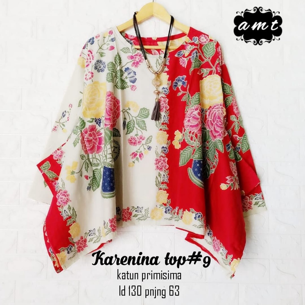Blouse Batik Katun by Butik Batik Solo bahan Katun kode BLOUSE BATIK KATUN KARENINA TOP