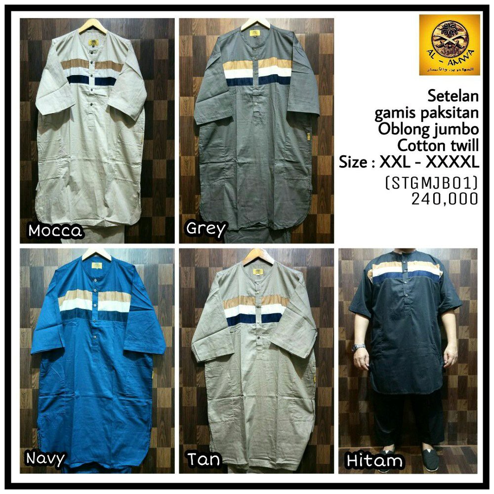 stelan kurta   setelan gamis pakistan Jumbo   gamis big size   koko jumbo   busana muslim pria   pa