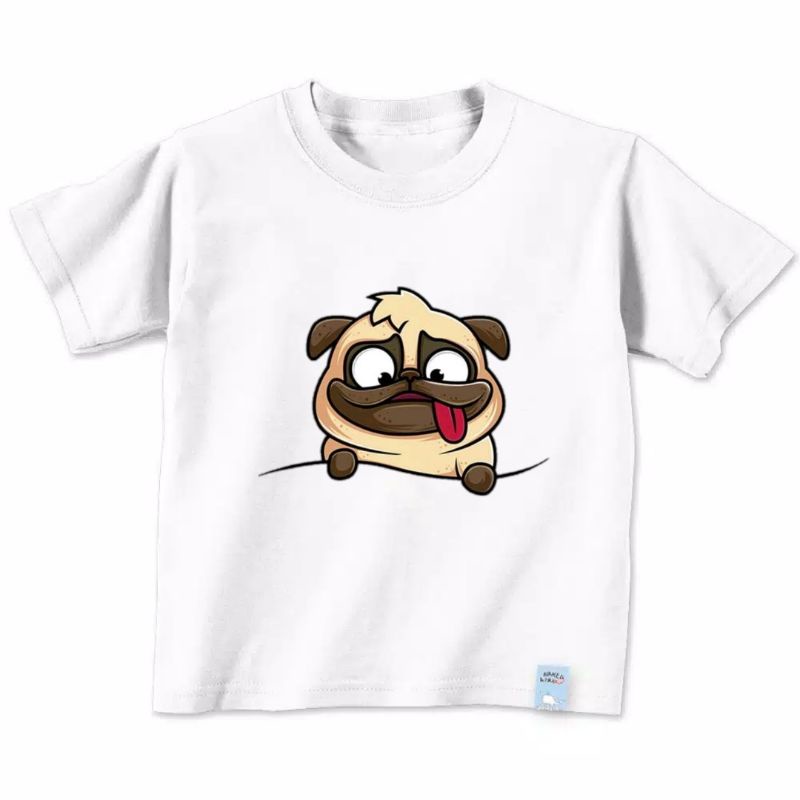 Baju Anak Gambar Doggy Pakaian Anak Kaos Anak Guk Pitbull Kaos Distro Anak Ideal Untuk Anak Usia 2 sampai 10Tahun