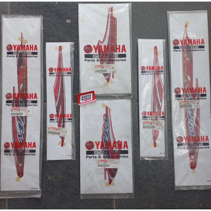 Strip Striping les Lis grapik Fullset Mio sporty merah maroon marun 2006