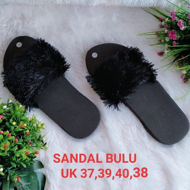 Sandal spin kokop bulu rasfur new