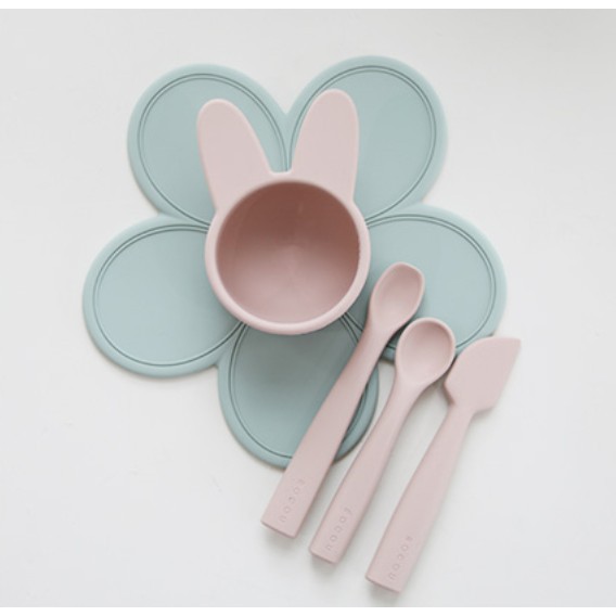 Rocou Baby Flower Silicone Mat - Food Peralatan Mpasi Anak Bayi Korea Kids Plate Placemat