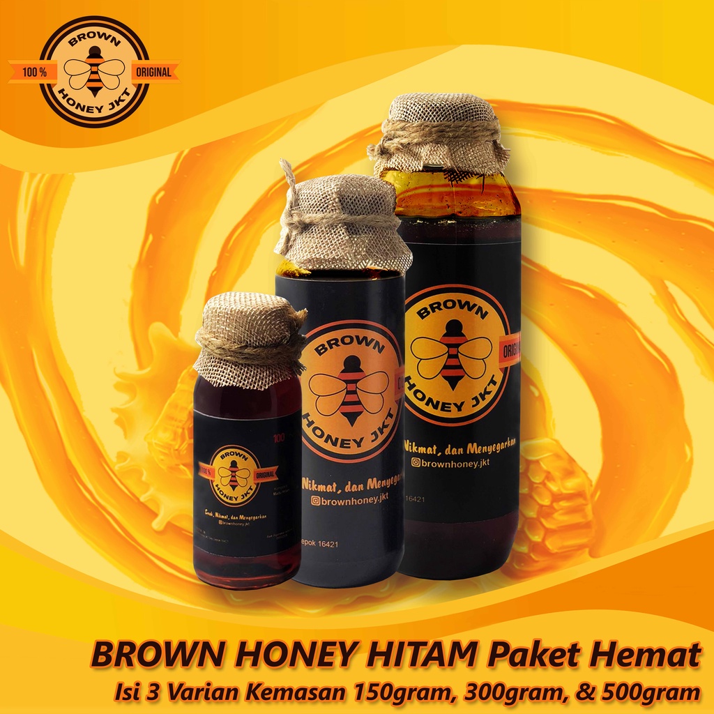

Brown Honey Paket Hemat Madu Hitam Asli 100% ORIGINAL