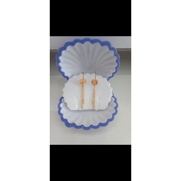 Anting kawat glenter love italy