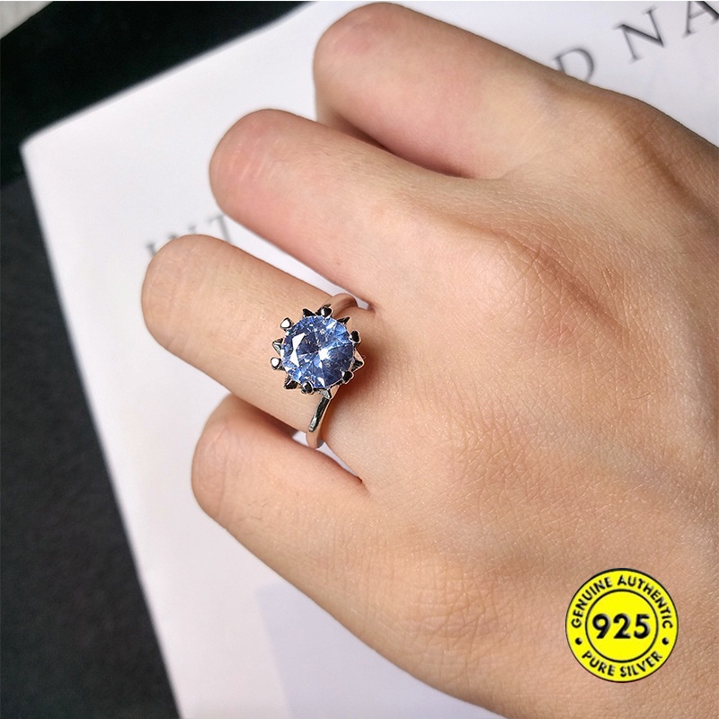 Pt950 Cincin Delapan Hati Delapan Panah Moissanite Untuk Wanita