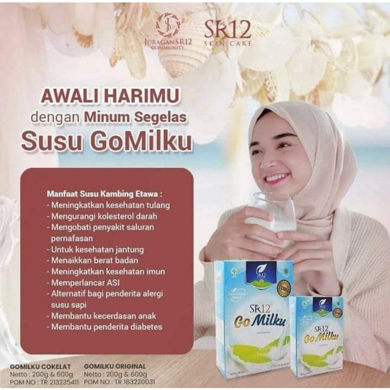 

GO MILKU SR12/SUSU KAMBING ETAWA/MENINGKATKAN IMUN/200 gram