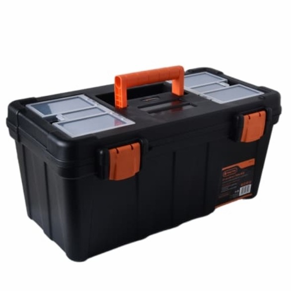 Tactix Kotak Perkakas Plastik 43,5 Cm/Tool Box Besar - Hitam(ORIGINAL)