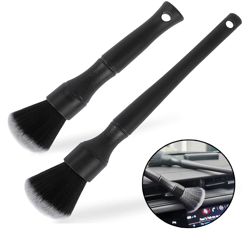 High Quality Microfiber Long Handle Car Detailing Cleaning Brushes / Automobile Ultra-Soft Interior Brush / Car Dash Duster Air Conditioner Vent Wash Brushes for Car