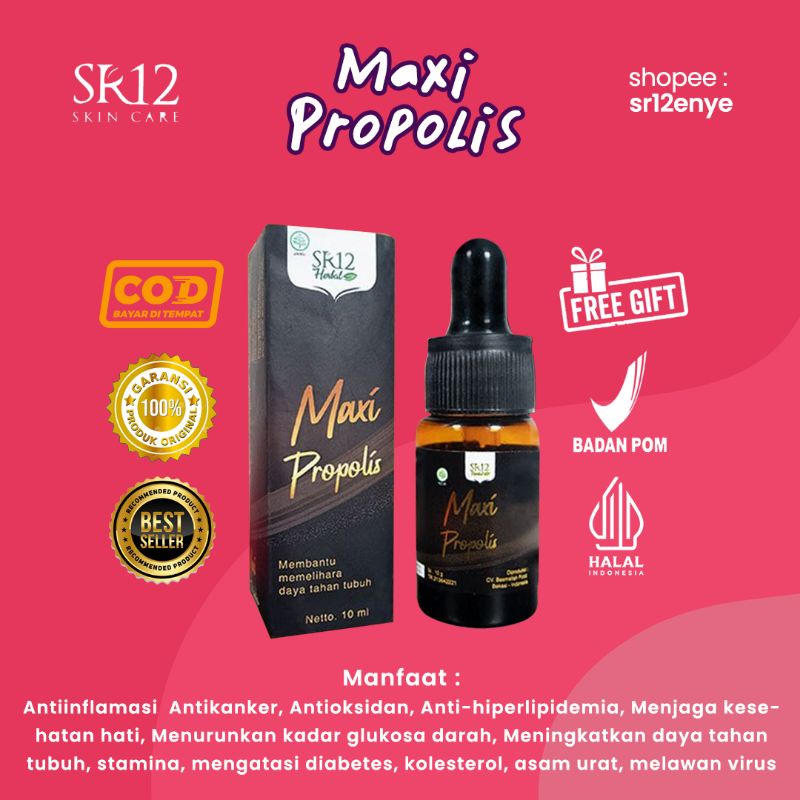 MAXI PROPOLIS SR12 Propolis Ampuh Banyak Khasiat Rahasia Sehat