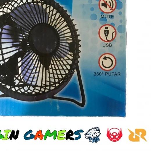 ♩ Kipas Angin Besi Kecil USB 5inch/ Kipas Angin Gamers/ Kipas Angin Mini/ Kipas Angin Game Hp ➹